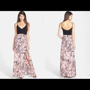 'Colette' V-Neck Maxi Dress